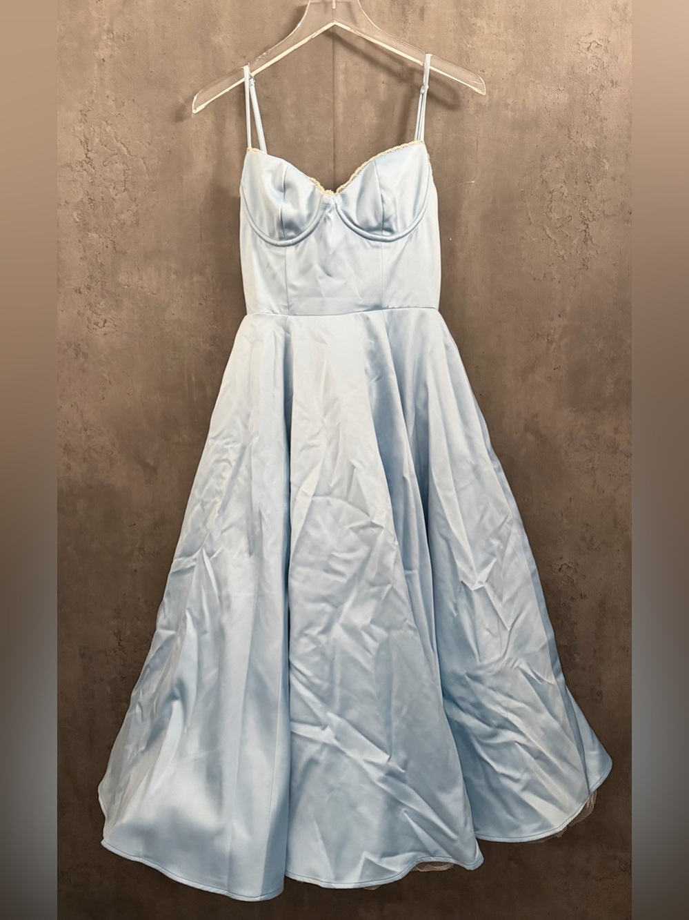 House of CB Mademoiselle Cinderella Blue Tulle Midi Dress Medium - Picture 2 of 4